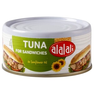 Al Alali Yellowfin Tuna For Sandwich In Sunflower Oil 170G