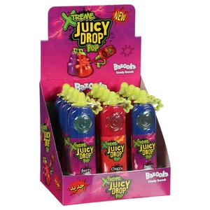 Bazooka Xtreme Juicy Drop Pop Candy 26G X12
