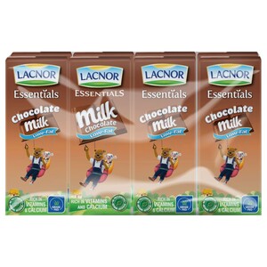 Lacnor Essentials Milk Chocolate Low Fat 180Ml X8