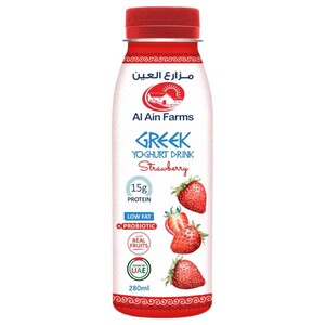 Al Ain Farms Greek Yoghurt Drink Strawbery 280Ml