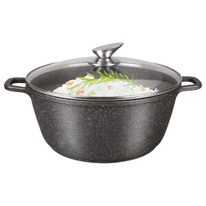 Homeway Marble Casserole Die Cast Aluminum 44Cm