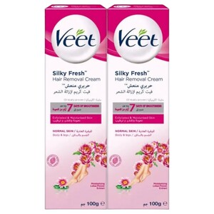 Veet Hair Removal Cream Normal Skin 100Ml X 2 Offer