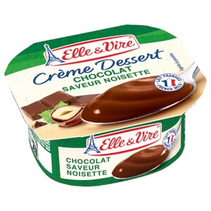 Elle & Vire Crème Dessert Chocolate Saveur Noisette 100G