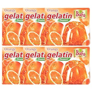 Safa Orange Jelatin 75G X6