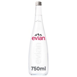Evian Mineral Water Glass 750Ml