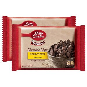 Betty Crocker Semi Sweet Chocolate Chips 200G X2