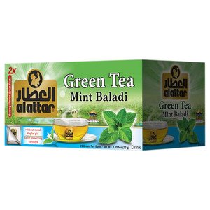 Al Attar Green Tea Mint 12 Tea Bags