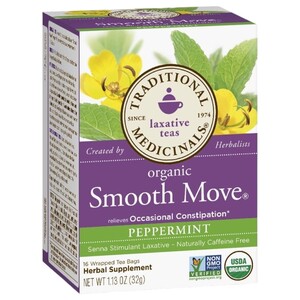 Traditional Medicinals Tea Smooth Move Peppermint 16 Pieces 32G