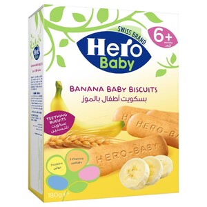 Hero Baby Banana Biscuits 180G