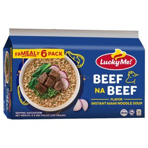 Lucky Me Noodle Beef 55G X6