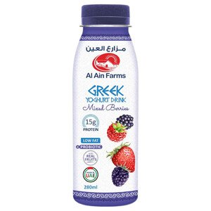 Al Ain Farms Greek Yoghurt Mixed Berries 280Ml