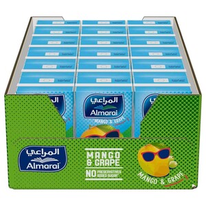 Almarai Mango & Grape Juice No Sugar Added 18X140ml X18