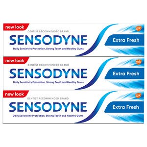 Sensodyne Extra Fresh Toothpaste 50 Ml 2+1 X3
