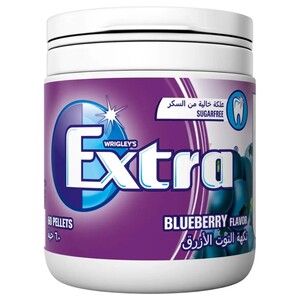 Wrigley's Extra Chewing Gum Blueberry Sugar Free 60 Pieces 84G