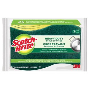 Scotch Brite Scrub Sponge Heavy Duty 3 Pieces