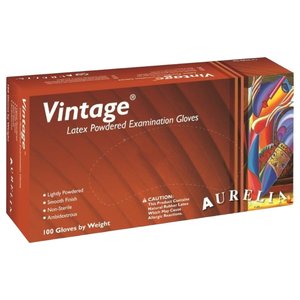 Aurelia Vitra Latex Powdered Examination Gloves 100 Pieces
