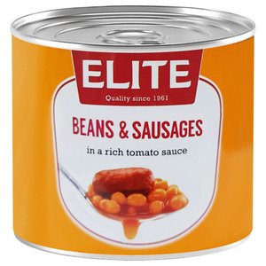 Elite Baked Beans & Sausages 210G