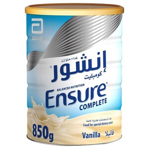 Ensure Complete Balanced Nutrition Milk Powder With Vanilla 850G