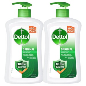Dettol Handwash Anti-Bacterial Original 400 Ml (Pack Of 2) Offer X2