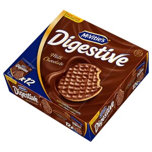Mcvities Digestive Milk Chocolate Biscuits 33.3G X12