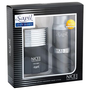 Sapil Nice Feelings Black Eau De Parfum 75Ml + Deodorant 150Ml