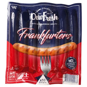 Dewfresh Frankfurters 10 Pieces 500G