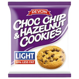 Devon Chocolate Chip & Hazelnut Cookies Light 200G