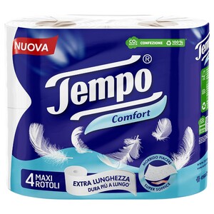 Tempo Toilet Paper Classic 3Ply Maxi 4 Rolls