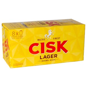 Cisk Lager Cans 33Cl X8