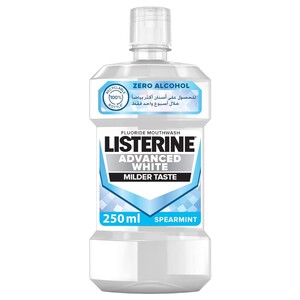 Listerine Mouthwash Advanced White Milder Taste 250Ml