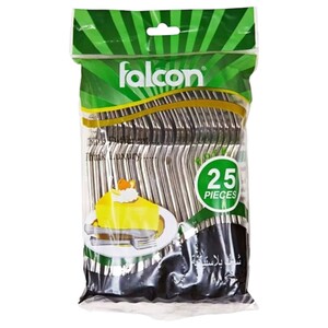 Falcon Disposable Table Forks Silver 25Pcs