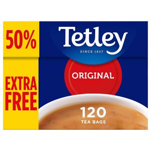 Tetley 120 Tea Bags +50% Extra Free