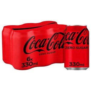Coca Cola Soft Drink Zero Sugar 330Ml X6