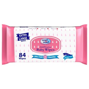 Cool & Cool Extra Large Size Baby Wipes 84 Sheets