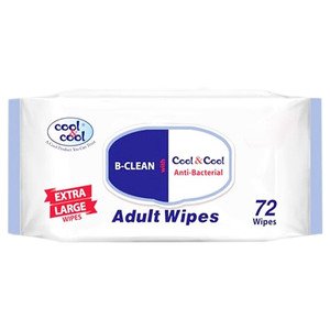 Cool & Cool Adult Wipes Extra Large 72 Wipes