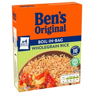 Uncle Bens Wholegrain Foil Pack Ready 10 Minutes 500G