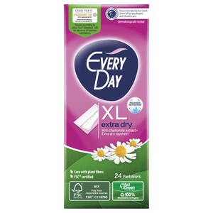Everyday Extra Dry Liners Xlarge 24 Pieces