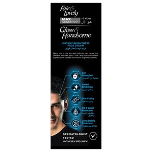 Fair & Lovely Glow & Handsome Face Cream Instant Brightness 50G