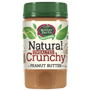 Mother Earth Natural Crunchy Peanut Butter 380G