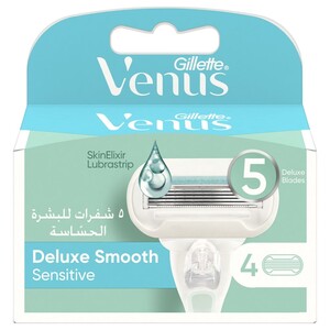 Gillette Venus Smooth Sensitive White Razor 4 Blades