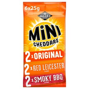 Jacob's Mini Cheddars 6 Pack Variety 138G