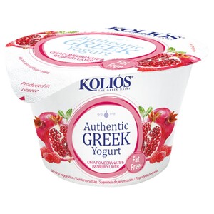 Kolios Greek Yogurt Pomegranate & Raspberry Fat Free 150G