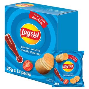 Lay's Potato Chips Tomato Ketchup 23G X12