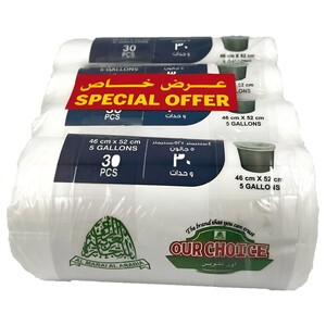 Our Choice Hd Garbage Bio-Degradable Bag Roll 46X52 30Pcs