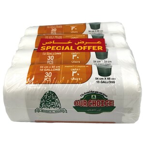 Our Choice Hd Garbage Biodegradable Bag Roll 54X60 30Pcs