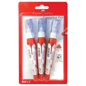 Faber Castell Correction Pen 3 Pieces 8Ml