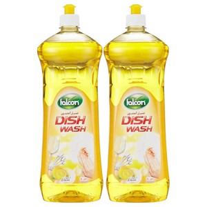 Falcon Dishwashing Liquid Lemon 1L X2