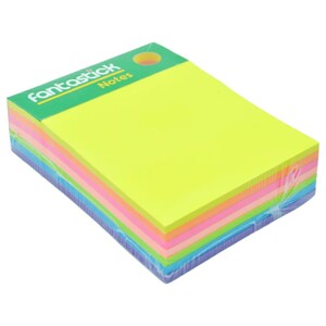 Fantastick Fluorescent 7 Colour Sticky Note Fk N 42362 07F
