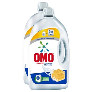 Omo Liquid Wash Gel Savon De Marseille 2.5L X2