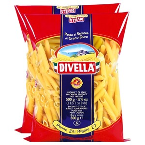 Divella Penne Rigate No.27 500G X2